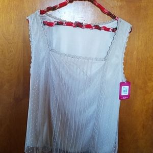 Delicate Nude feminine shell/blouse